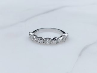 Marquis and Round Diamond Eternity
