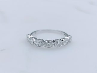 Oval Diamond Half Eternity