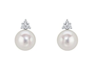 Akoya Pearl and Diamond Studs
