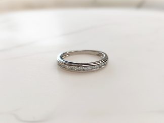 9ct White Gold Half Eternity 0.15ct