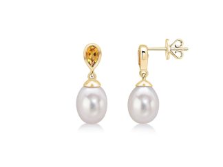 Citrine and Pearl Drops