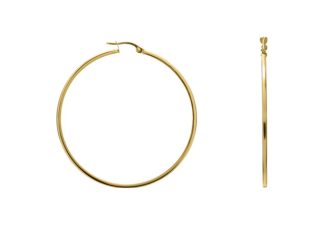 9ct 48mm Square Wire Hoops