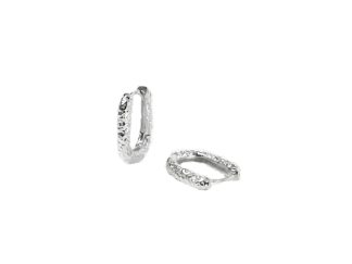 Textured Huggie Hoops
