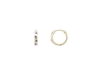 9ct Sapphire huggies