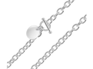 Disc T-Bar Chunky Necklace