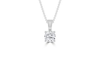 Solitaire Diamond Pendant 0.45ct