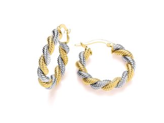 Medium Two Tone Rope Hoops